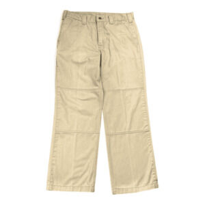 Carhartt Pants Mens 33x29 Khaki Brown Beige Tan Double Knee Workwear 34x30